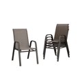 thumbnail image 1 of 4 PCS Patio Stackable Dining Chairs, Outdoor Stacking Chairs with Breathable Textilene Fabric & Metal Frame, Outdoor Dinning Seats for Patio, Deck, Backyard, 1 of 7