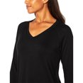thumbnail image 2 of Banana Republic Women's Long Sleeve V Neck Top (Black, Large), 2 of 4