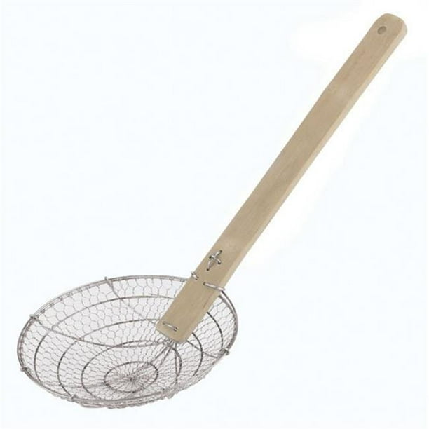 10 Long Chinese Deep Frying Skimmer coarse mesh, L 10 x W 4 x H 1