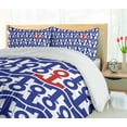 thumbnail image 4 of Ambesonne Marine Duvet Cover Sets, Ship Journey Sea Ocean, 2-Queen, Navy Blue Red, 4 of 6