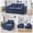 Navy Blue, variant on MOONMISS 80.3" Oversized Modular Sofa, Upholstered Corduroy 2 Seat Deep Seat Cloud Couch for Living Room Bedroom, No Assembly Required,Blue