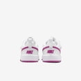 thumbnail image 6 of Nike Court Borough Low Recraft Baby/Toddler Shoes DV5458-121, White/Hot Fuchsia Size 3, 6 of 6