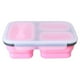 thumbnail image 1 of Bearachild Fiambrera de silicona plegable portátil para oficina, senderismo, comida, frutas, sándwich, contenedor lavable, fiambrera para niños Mostrada Rosa, 1 of 6