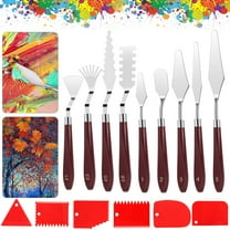 TSV 15pcs Palette Knife Set, Flexible Stainless Steel Spatula Painting Knives for Color Mixing Spreading, Applying Oil