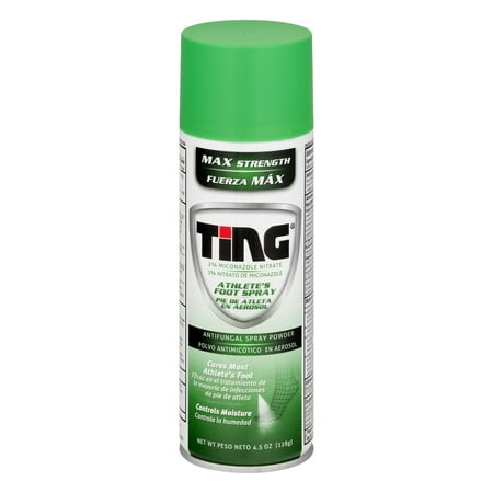 (3 pack) (3 pack) TING Maximum Strength Athlete’s Foot Spray Powder, Anti-Fungal, 4.5 oz