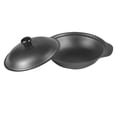 thumbnail image 1 of Wok De Hierro Redonda Poco Profunda Con Tapa, De Arroz Mantener Caliente 22cm Baoblaze Cacerola de hierro, 1 of 8
