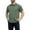 #Army Green, variant on George Men's Cotton Short Sleeve Collared Shirts,3 Buttons Ultra Soft,for Casual Work Travel Golf Tennis,Army Green,Big and Tall Men XL