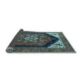 thumbnail image 2 of Ahgly Company Indoor Square Oriental Light Blue Industrial Area Rugs, 8' Square, 2 of 4