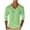 Green, variant on Mens Long Sleeve Shirt Lightweight Casual V-Neck Cotton Pullover Solid Color Tee Classic Long Sleeve Shirts for Men