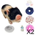 thumbnail image 1 of Muñeca cerdita,Mini cerdito de silicona suave y mini cerdito realista,Mini cerditos de juguete,lindos animales realistas,juguete de cerdito,Muñeco de cerdito bebé,regalo ideal para niños en, 1 of 8