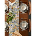 thumbnail image 2 of nqOlkjepod Farmhouse Wildflowers Table Runner 48 Inches Long Farmhouse Dress Scarves, Watercolor Colorful Flowers Floral Dining Tablerunner for Coffee Table/Kitchen Island/Party Décor, 13" x 48", 2 of 8