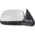 thumbnail image 2 of For Chevy Silverado 2500 1999 00 01 02 03 2004 Door Mirror Passenger Side | Manual Glass | Non-Heated | Manual Folding | Chrome Cover | Standard Type | Replacement For GM1321208 | 15055282, 15172252, 2 of 6