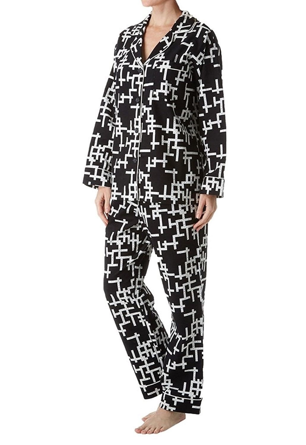 BedHead Pajamas Word Play Flannel L/S Classic PJ Set 1002FJ73480