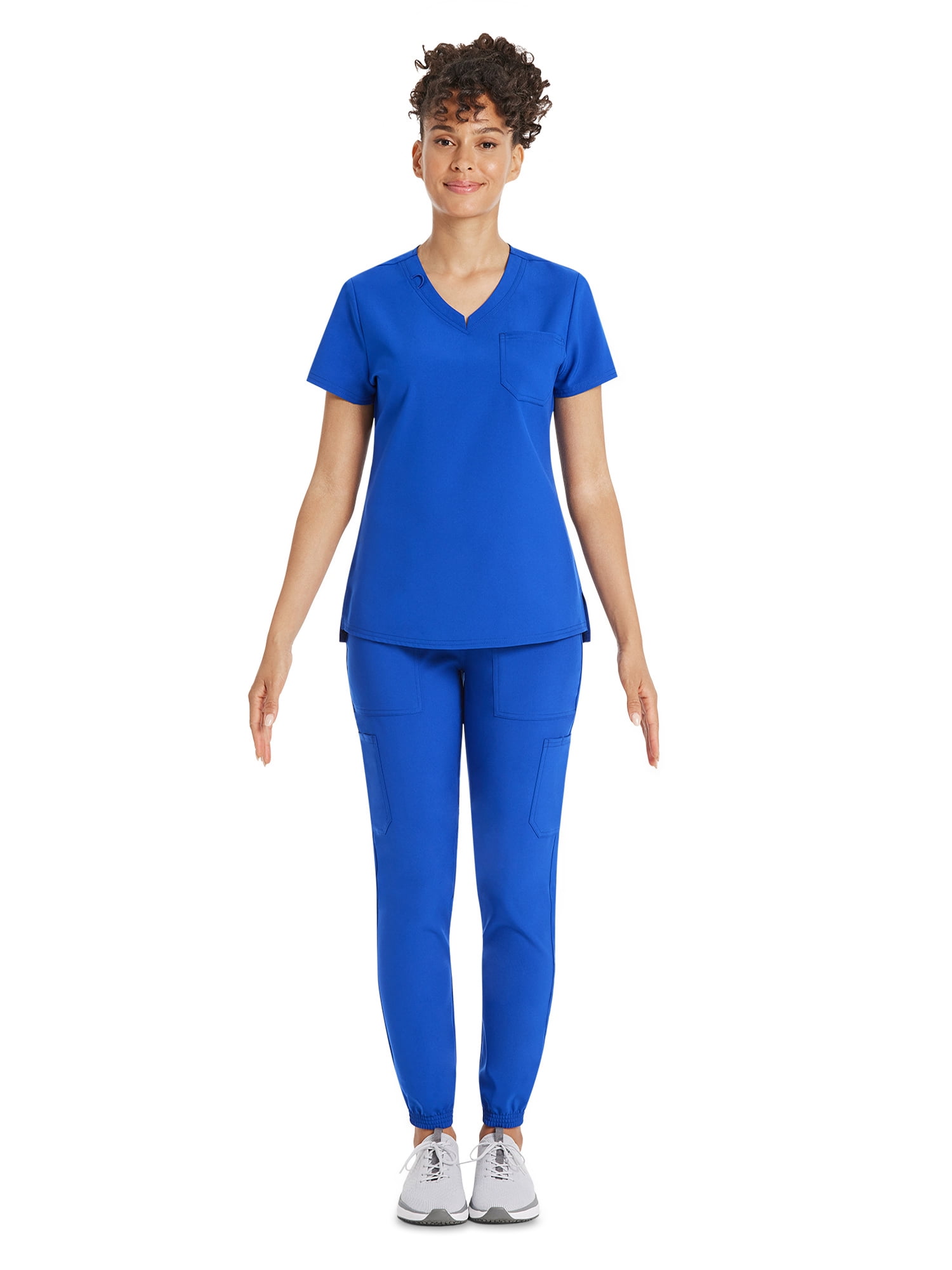 Scrubstar Women's Core Essentials Stretch V-Neck Scrub Top, Sizes XS-3XL
