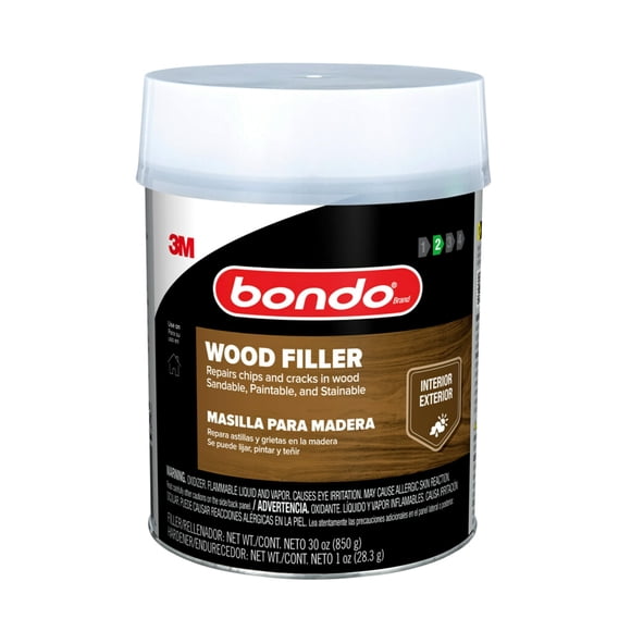 Masilla para madera Bondo 850 g con endurecedor en crema 14 g