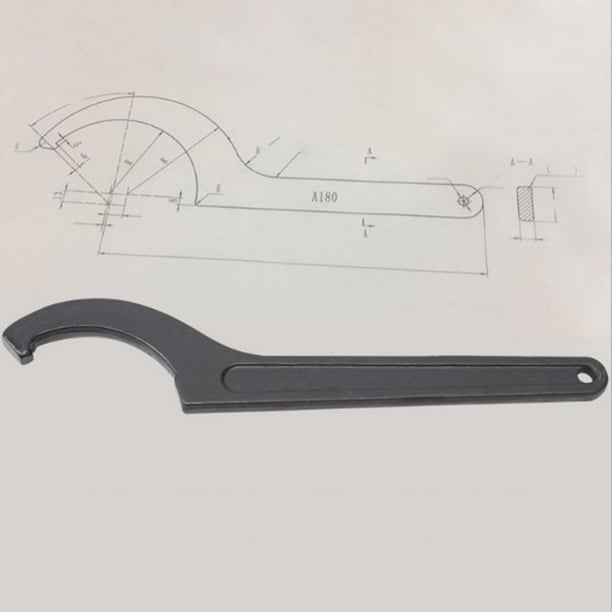 1xAdjustable Hook Wrench C Spanner Tool 22-26mm, 34-36, 38-42, 55-62mm  68-72mm 45-52mm