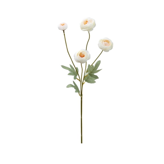 Lilixerw 4 Stems Spring Fake Lotus Flowers,Artificial Flower Bouquet,Realistic Home Decor for Vase,Centerpiece,Wedding,Party,Office,22.83 Inch Tall,No Maintenance Required,White