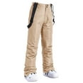 thumbnail image 5 of Womens Snow Bibs Insulated Ski Bibs Overalls for Skiing & Snowboarding Color Coffee Size XXXL, 5 of 7