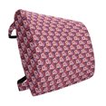 thumbnail image 1 of Floral Lumbar Pillow, Pattern with Abstract Design Flowers, Soft Back Cushion for Office Chairs with Adjustable Straps, 14" x 13", Plum Fuchsia, by Ambesonne, 1 of 7