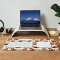 thumbnail image 4 of Laptop Mouse Pad Leaves Red Panda Cute Desk Mat with Stitched Edges 31.5X 11.8 inch Non-Slip Large Keyboard Rubber Writing Table Mat for Office Home, 4 of 6