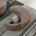 thumbnail image 4 of Swivel Accent Barrel Chair with Storage Ottoman, 39"W Oversized Swivel Chair with Large Moon Storage Ottoman & 4 Pillows, Chaise Lounge Chair Circle Swivel Barrel Chairs Barrel Sofa Club Lounge Chair, 4 of 7
