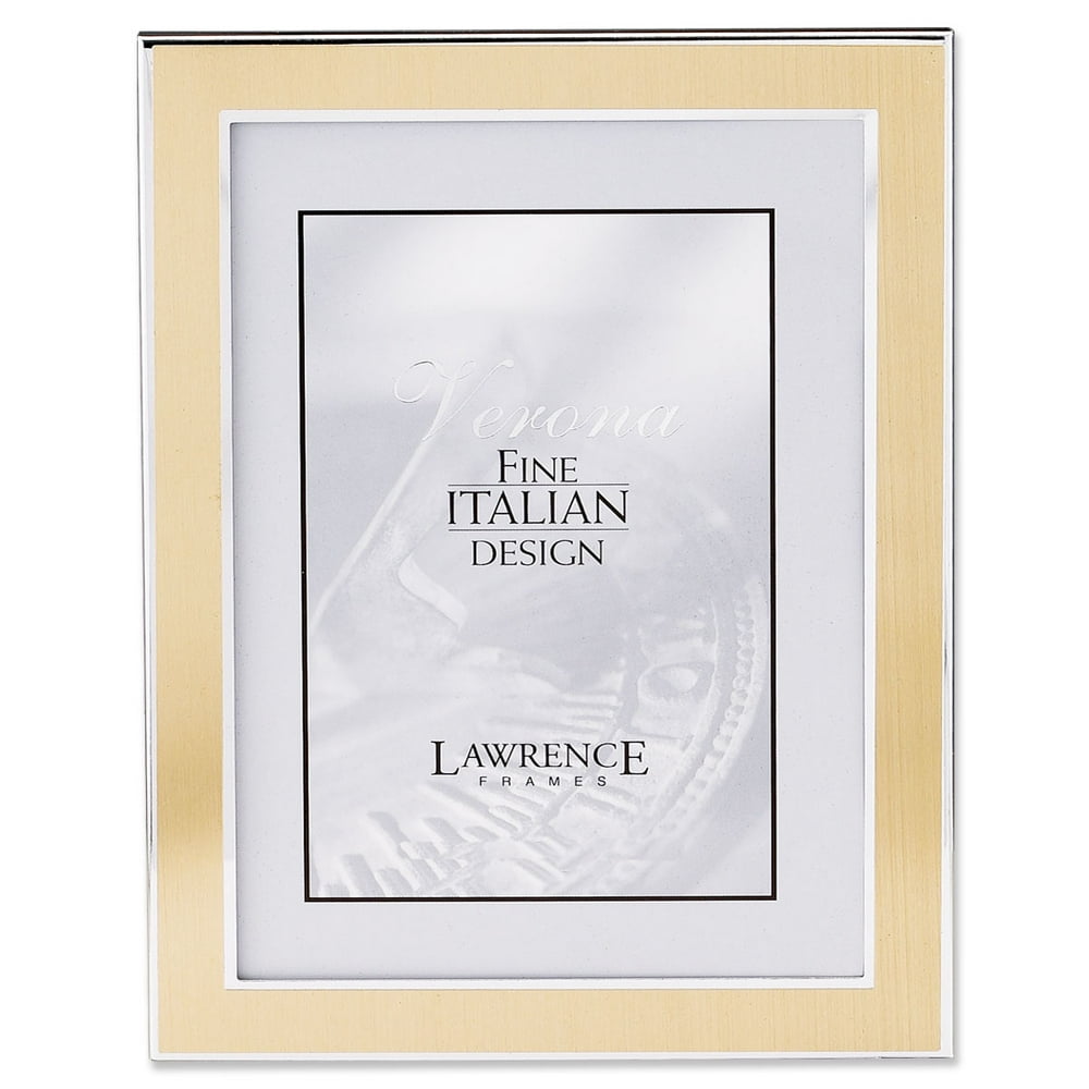 Silver and Gold 8x10 Metal Picture Frame