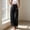 Black, variant on Olyvenn Women's Solid Color Yoga Pants, Stretch Elastic Waist, Comfortable Everyday Trousers with Side Pockets Beige S