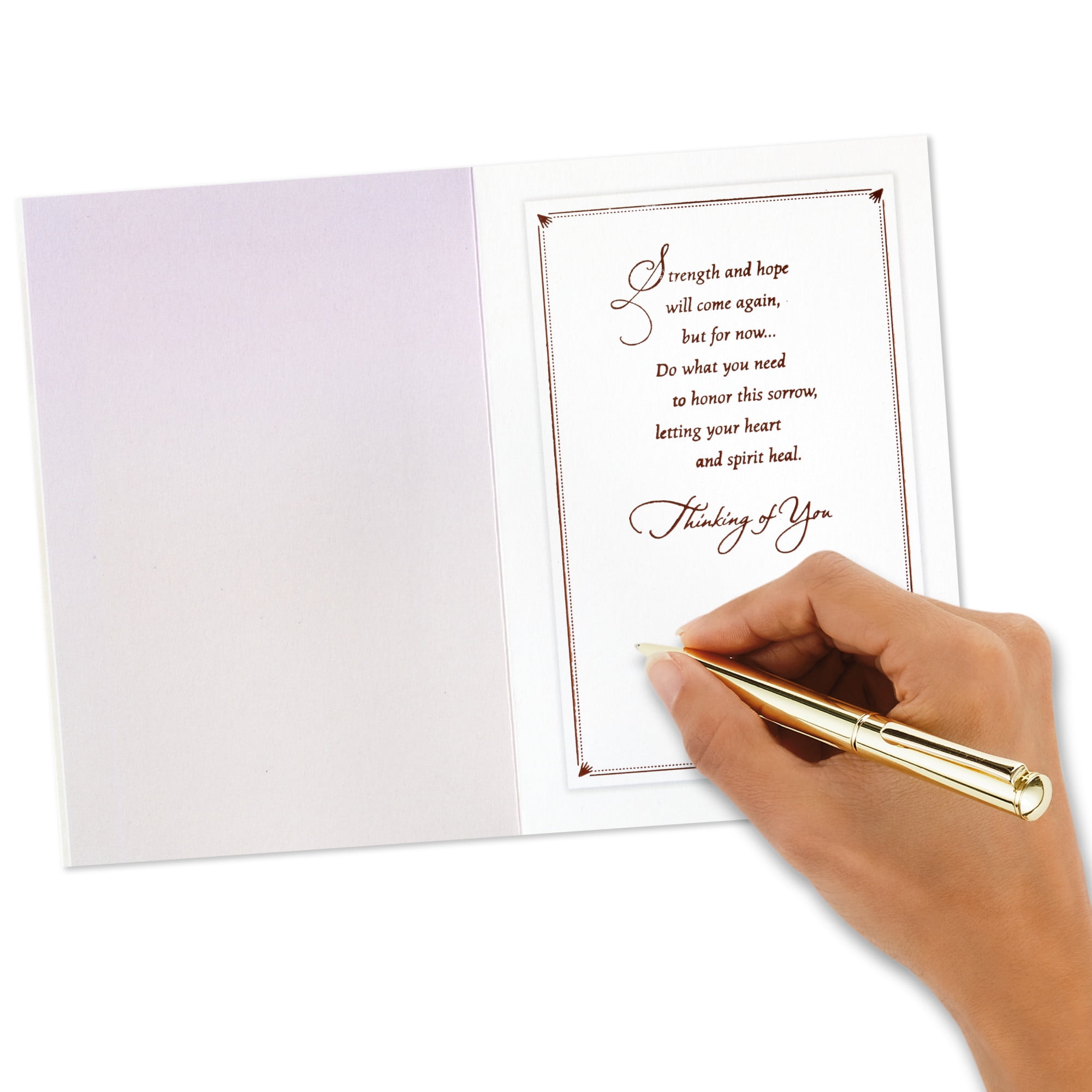Hallmark Sympathy Card (Be Gentle With Yourself)