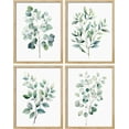 thumbnail image 2 of PixonSign Framed Wall Art Green Leaves Plants Floral Botanical Posters, Set of 4 Nature Wilderness Country/Farmhouse Canvas Prints, Rustic Cozy Zen Wall Décor for Home Decor - 11"x14" Natural, 2 of 5
