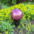 thumbnail image 3 of Achla Designs 10 Inch Gazing Glass Globe Sphere Garden Ornament, Plum, 3 of 6