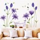 thumbnail image 2 of Adhesivos de pared de PVC autoadhesivos con forma de lirio morado pintados a mano, 2 of 3