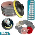 thumbnail image 1 of Diamond Polishing Pads Wet Dry Granite Marble Concrete Stone, 1 of 5