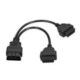thumbnail image 1 of Yeacher OBDII Splitter Extension Cable 16pin Male to Dual Female Cord Compatible for All OBDII Vehicles 30cm, 1 of 8