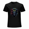 thumbnail image 1 of Lion T-shirt Lion Unisex T-shirt Unisex tees Casual Cotton Colorful Printing, 1 of 5