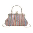 thumbnail image 1 of Bolso bandolera de moda para mujer Bolso colorido con asa superior para regalo (Azul) Likrtyny  Para Estrenar, 1 of 9
