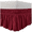 wine red, variant on Siloon White Bed Skirt Queen 15 Inch Drop,Elastic Bed Skirts Queen Size Dust Ruffle,Bedskirt for Adjustable Bed Base,Easy to Install Machine Washable