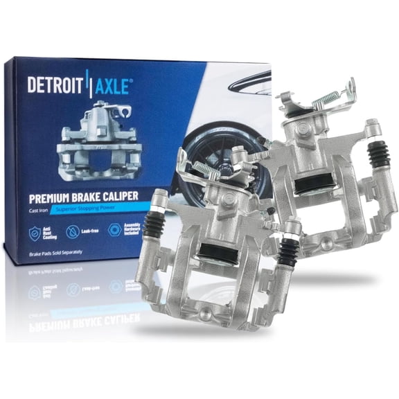 Detroit Axle - 2 Rear Brake Calipers for 2013-2016 Chevrolet Sonic 2013-2017 Buick Encore Trax, Brake Calipers with Bracket 2013 2014 2015 2016 Replacement