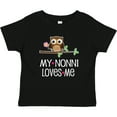 thumbnail image 3 of Inktastic My Nonni Loves Me Grandchild Owl Girls Baby T-Shirt, 3 of 5