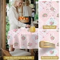 thumbnail image 5 of Pioneer Flower Floral Print Pattern Round Tablecloth 60 X 60 Inch, Wrinkle Resistant Wipeable Table Cloth for Kitchen Dining Picnic Patio Party, 5 of 6