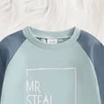 thumbnail image 4 of 0-6 Months Toddler Baby Boy Fall Winter Outfit Contrast Color Long Sleeve Sweatshirts Stretch Jogger Pants Newborn Clothes Set 0 6 12 18 24 M 1t 2t 3t 4t 5t 6t, 4 of 7