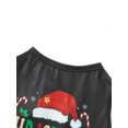 thumbnail image 3 of Michellecmm Christmas Family Pajamas Matching Set Letter Santa Hat Print Long Sleeve Tops and Plaid Pants Sleepwear, 3 of 5