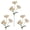 Champagne, variant on 3Pieces Bright Grape Irises Silk Flower Faux Floral Stems Flexible Blossomy Arrangement For Table Decors