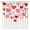 Blanc Rose Rouge, variante sur Rideau de Douche de la Saint-Valentin Rose Cœur d'Amour Étoile Romantique Doux Couple Vacances Bohème Tissu Décoration de Salle de Bain Rideaux avec Crochets, Rose Noir