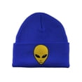 thumbnail image 1 of Gravity Threads Alien Head Patch Cuffed Beanie - Royal, 1 of 2