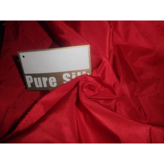 RED HOT SILK TAFFETA fabric 54" wide TAF44[2]