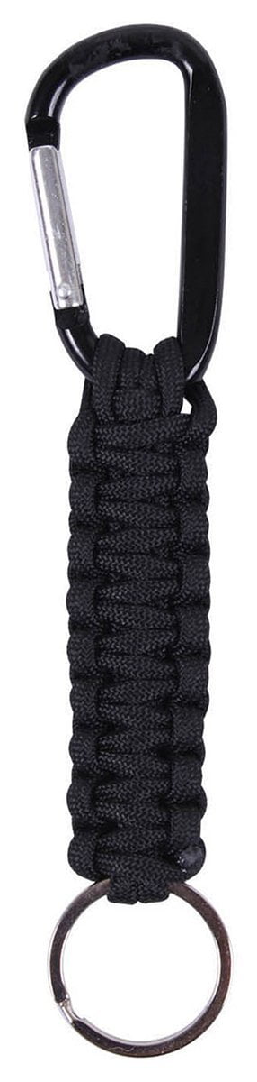 Black Paracord Keychain 7 Strand