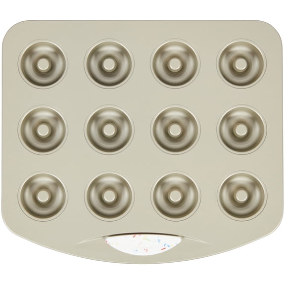 Wilton Daily Delights Non-Stick Mini Donut Baking Pan 12-Cavity Toast Oven Friendly Bakeware Perfect for Homemade Donuts & Breakfast Treats