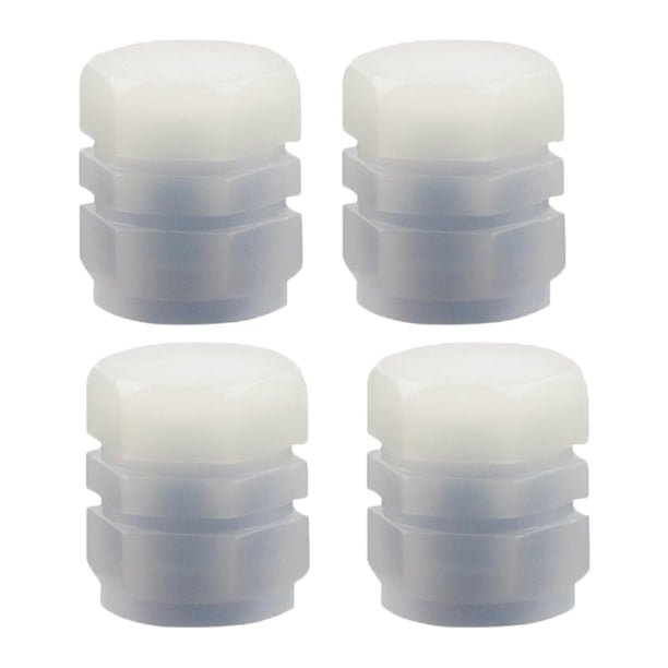 4x tapas de aire luminosas fluorescentes, cubierta rueda, tapas de vástago de válvula de neumático para camiones, SUV, accesorios Azul Sunnimix Cubierta de válvula de neumático