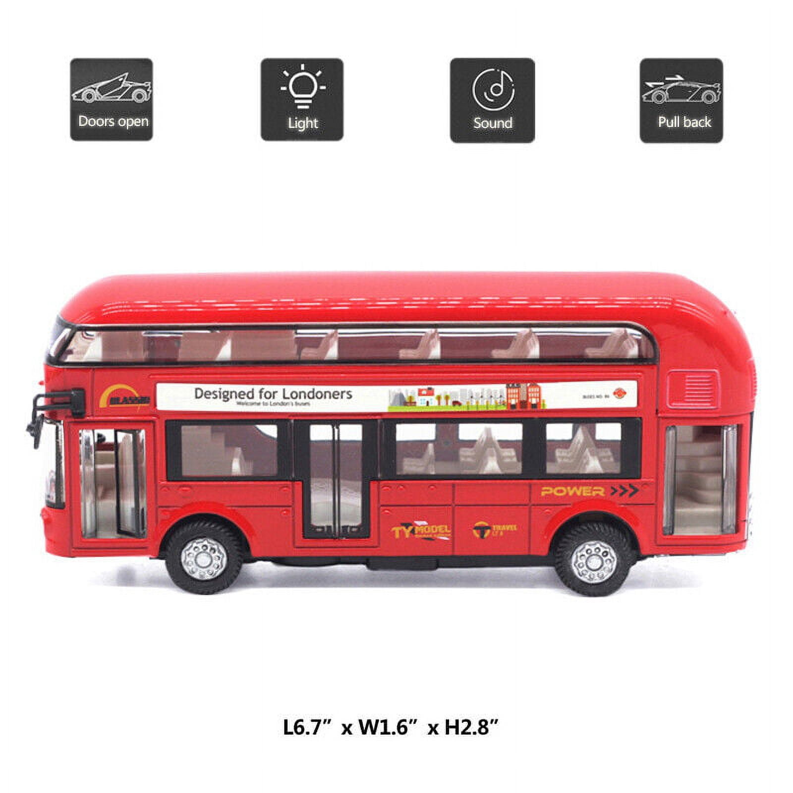 London Double Decker Bus Toys for Boys Diecast Kids Toy Cars