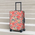 thumbnail image 6 of Gukieu Small Coral Red Flowers Print Suitcase Protective Cover, Elastic Zipper Buckle Suitcase Protective Cover, Suitable for Travel, Business Trip-Small, 6 of 7